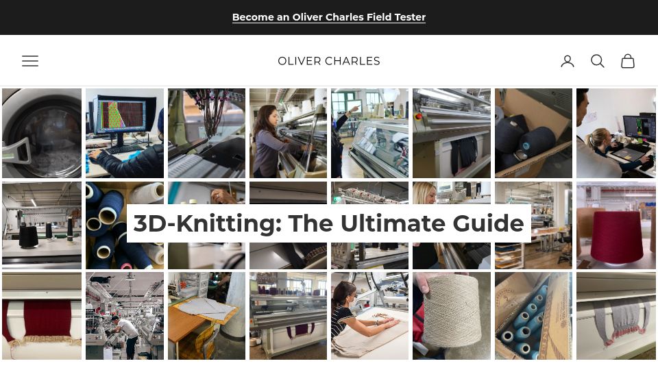 Screenshot of oliver-charles.com: 3D-Knitting: The Ultimate Guide