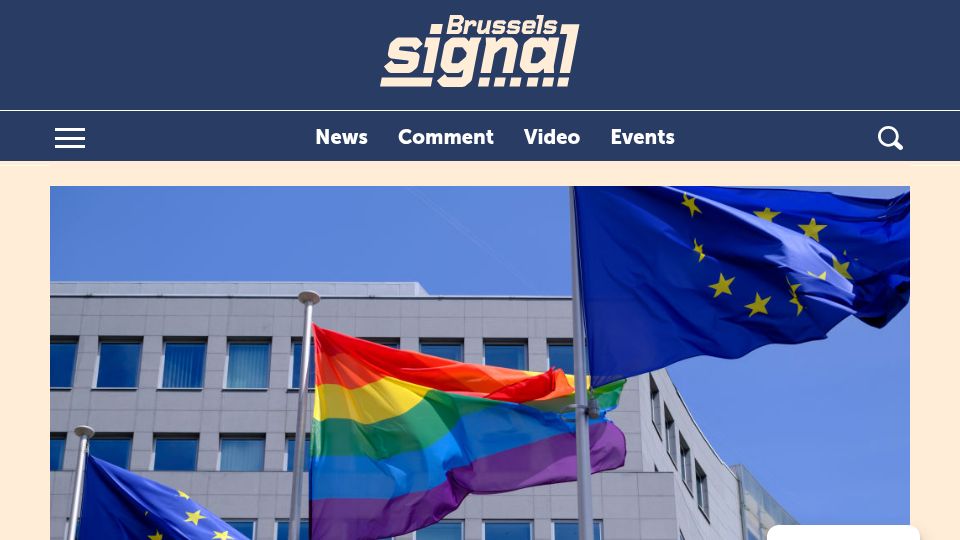 Screenshot of brusselssignal.eu: ECJ says EU states must change gender of citizens even if nat'l laws forbid it