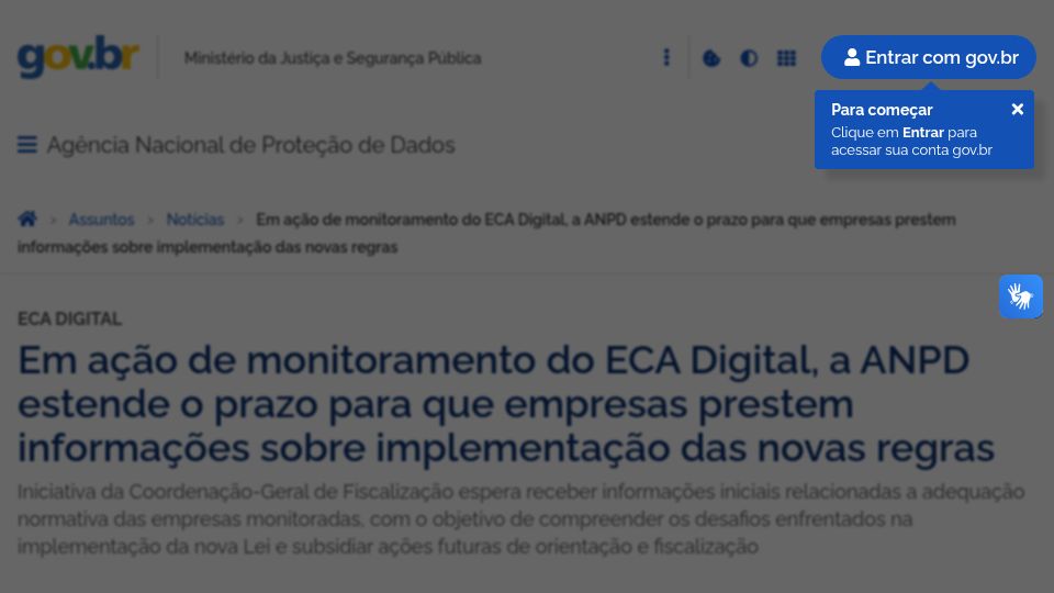 Screenshot of gov.br: Brazil publishes a list of companies needing age verification, includes Ubuntu