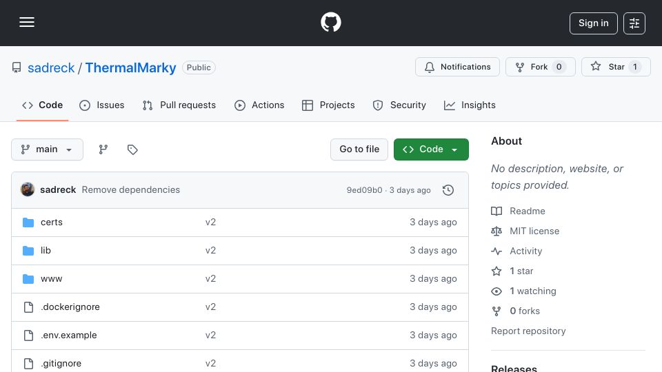 Screenshot of github.com: Show HN: Thermal Receipt Printers – Markdown and Web UI