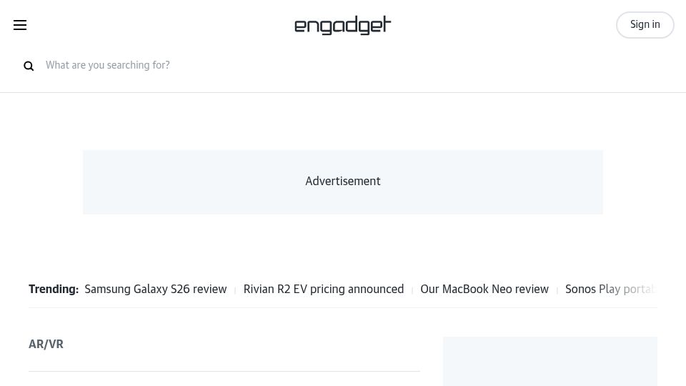 Screenshot of engadget.com: Meta will shut down VR Horizon Worlds access June 15