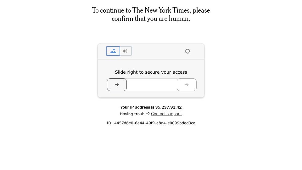 Screenshot of nytimes.com: Iran's South Pars Gas Field Is Attacked by Israel, Sending Energy Prices Soaring