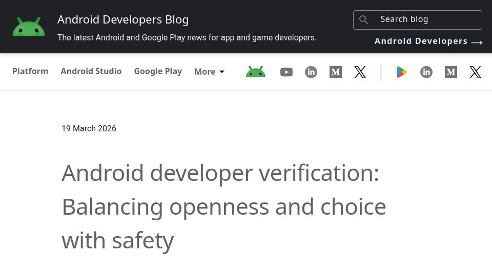 Screenshot of arstechnica.com: Google details new 24-hour process to sideload unverified Android apps