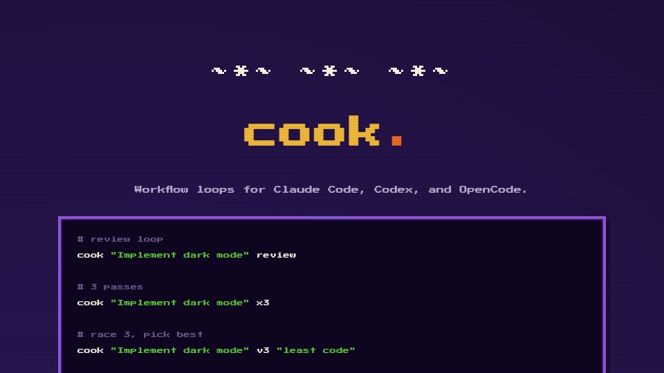 Screenshot of rjcorwin.github.io: Cook: A simple CLI for orchestrating Claude Code