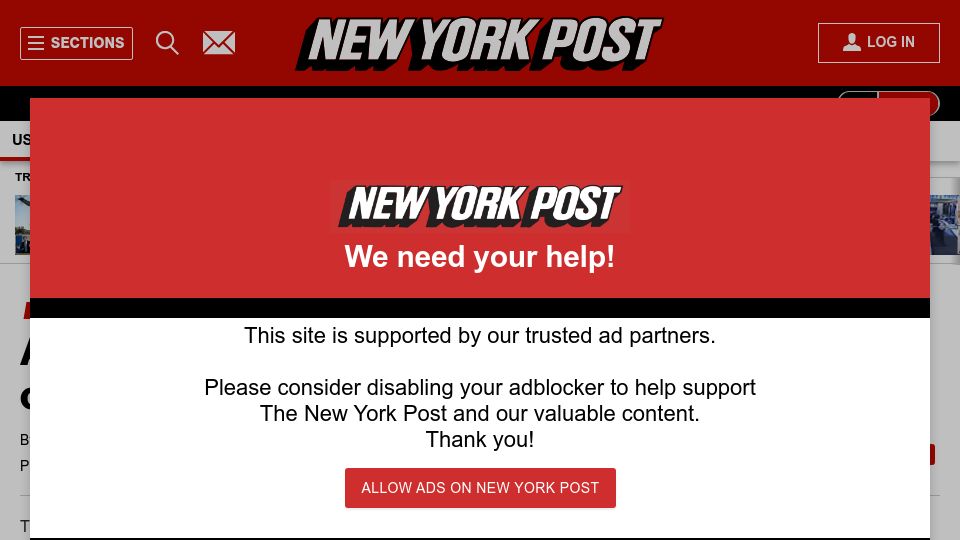 Screenshot of nypost.com: Afroman found not liable in defamation case