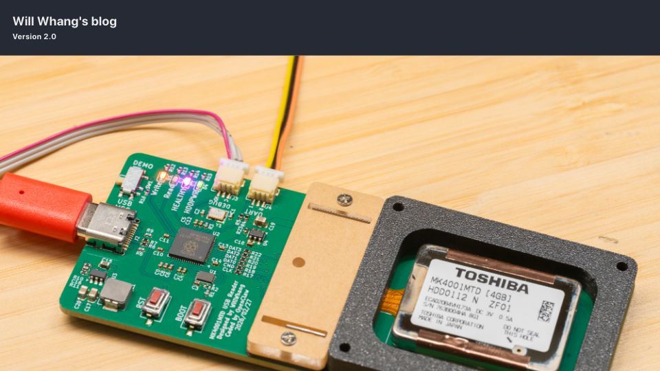 Screenshot of willwhang.dev: Building a Reader for the Smallest Hard Drive