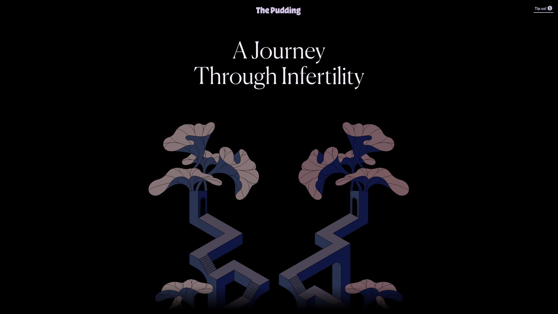 Screenshot of pudding.cool: A Journey Through Infertility