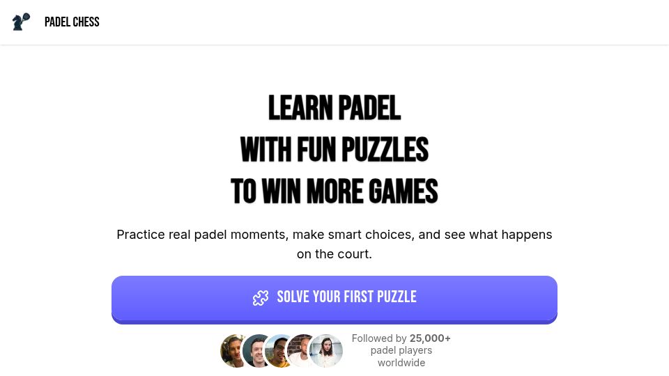 Screenshot of padelchess.me: Padel Chess – tactical simulator for padel