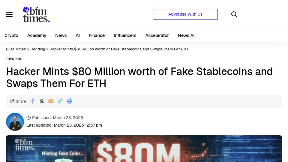 Screenshot of chainalysis.com: The Resolv hack: How one compromised key printed $23M