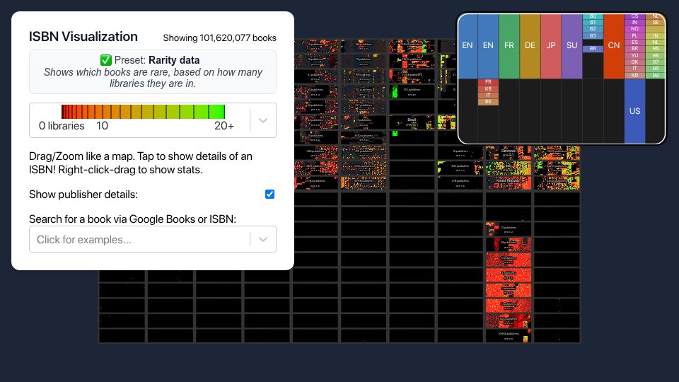 Screenshot of annas-archive.gd: ISBN Visualization