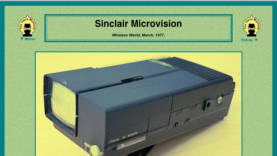 Screenshot of r-type.org: Siclair Microvision (1977)