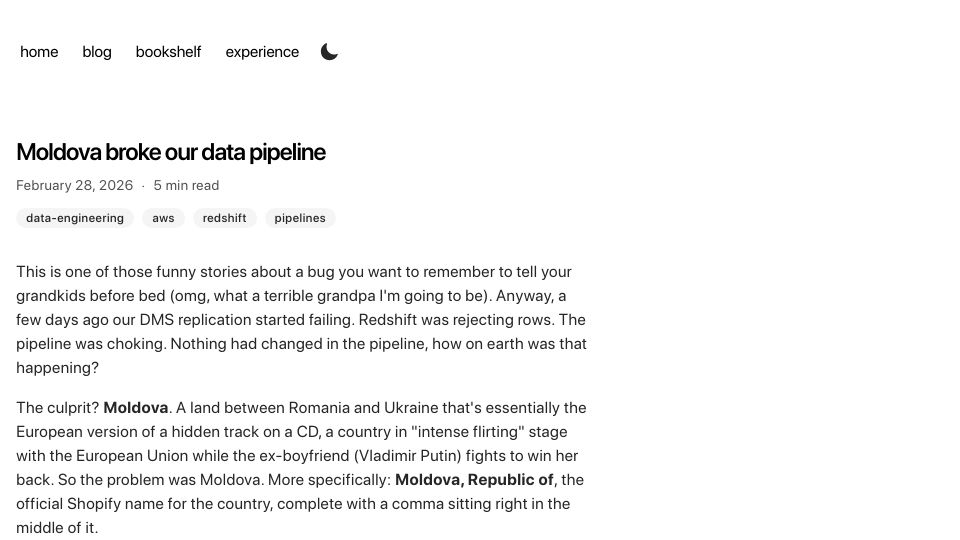 Screenshot of avraam.dev: Moldova broke our data pipeline