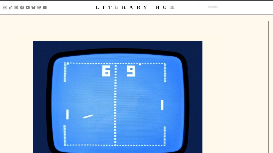 Screenshot of lithub.com: The First Video Game Was Just a Box in the Corner of a Bar