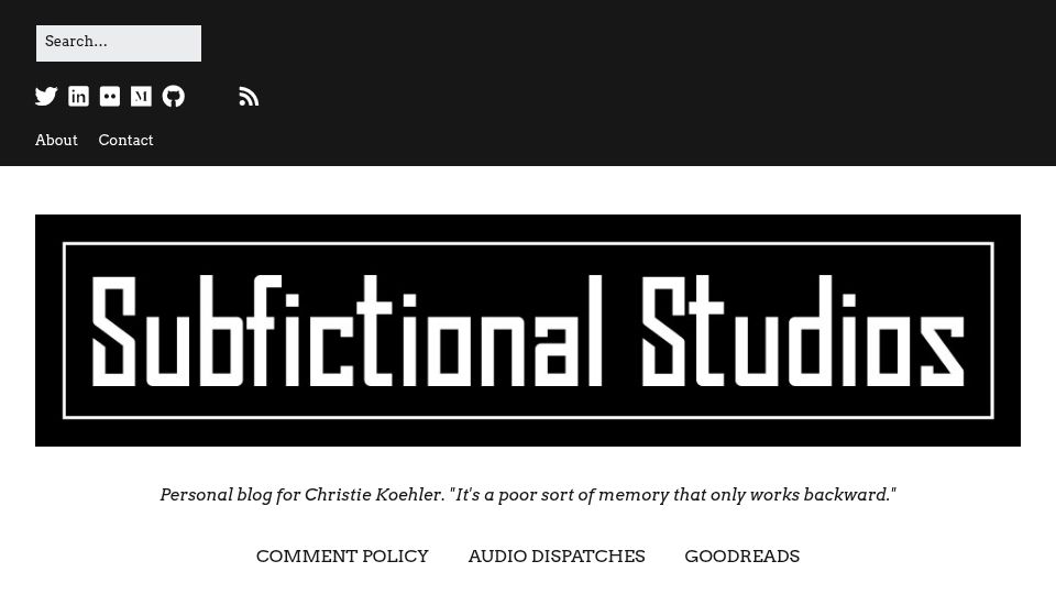 Screenshot of subfictional.com: Multiple Sclerosis