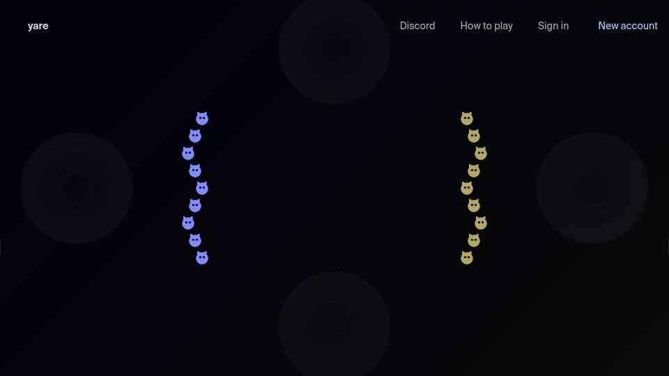 Screenshot of yare.io: Show HN: 1v1 coding game that LLMs struggle with