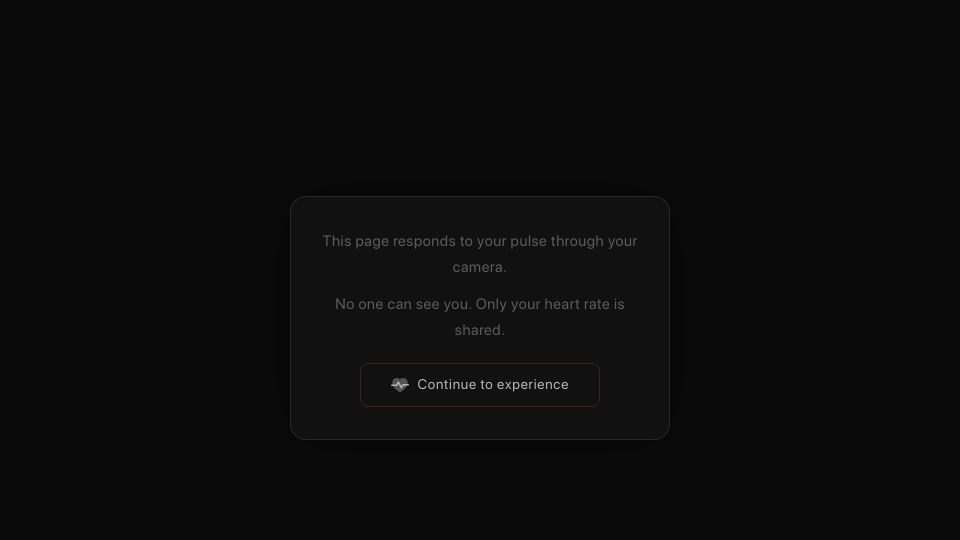 Screenshot of pulsefeedback.io: Show HN: A weird thing that detects your pulse from the browser video
