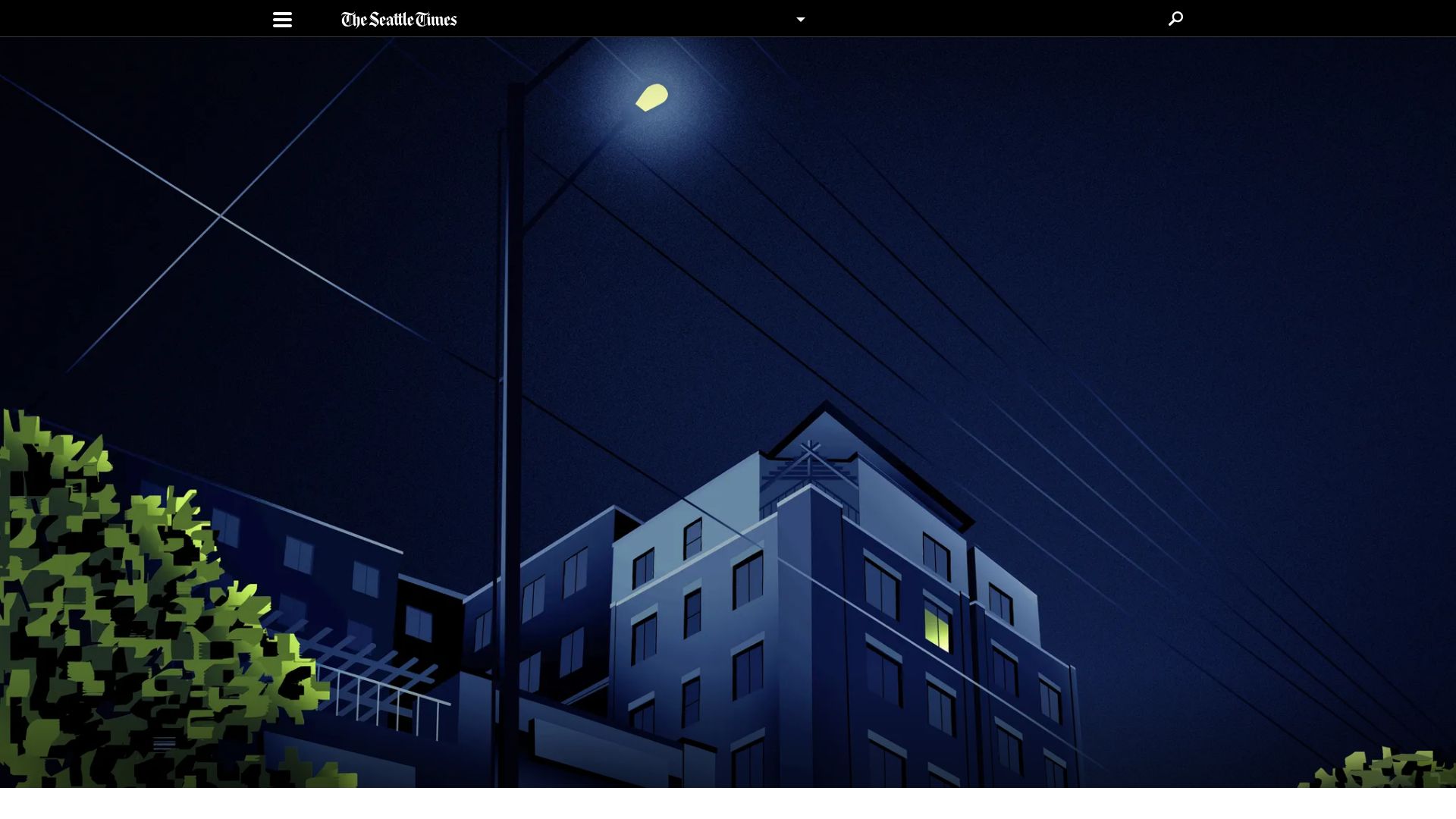Screenshot of seattletimes.com: She called 911 for an ambulance. She got a nightmare instead
