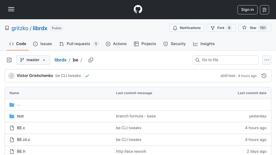 Screenshot of github.com: Beagle, a source code management system that stores AST trees