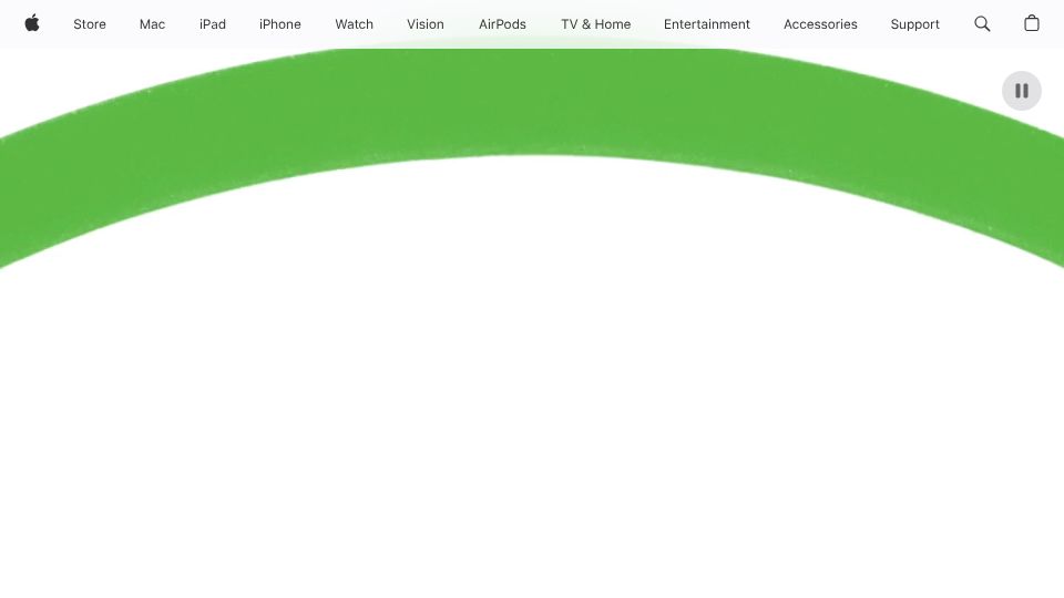 Screenshot of apple.com: Apple at 50