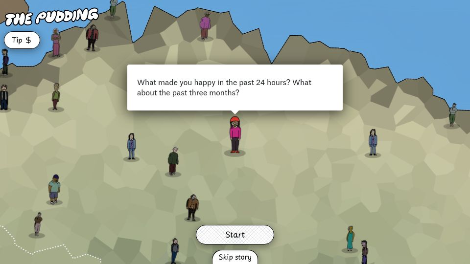 Screenshot of pudding.cool: Happy Map