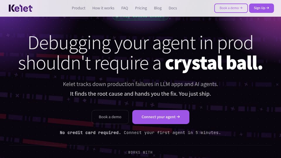 Screenshot of kelet.ai: Show HN: Kelet – Root Cause Analysis agent for your LLM apps