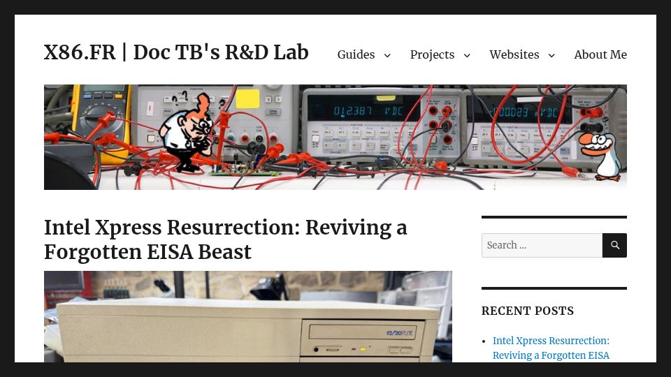 Screenshot of x86.fr: Intel Xpress Resurrection: Reviving a Forgotten EISA Beast