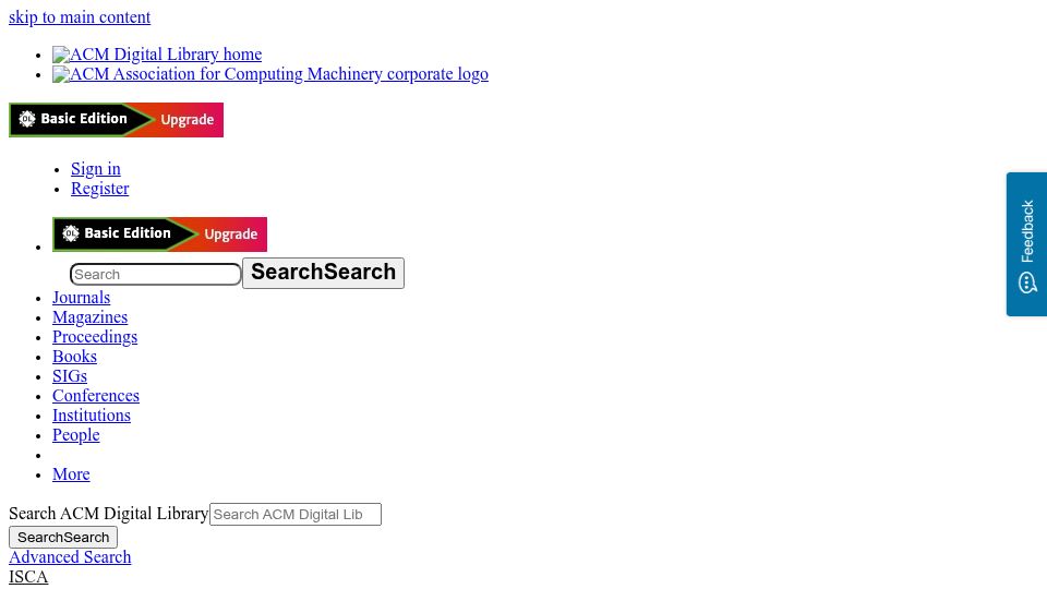 Screenshot of dl.acm.org: Long Instruction Word architectures and the ELI-512