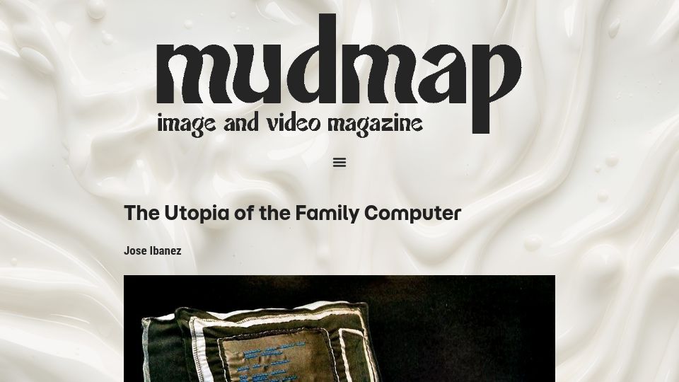Screenshot of mudmapmagazine.com: The Utopia of the Family Computer