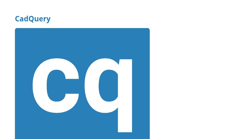 Screenshot of cadquery.github.io: CadQuery is an open-source Python library for building 3D CAD models