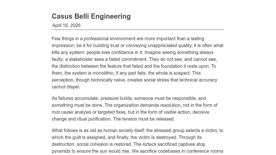 Screenshot of marcosmagueta.com: Casus Belli Engineering