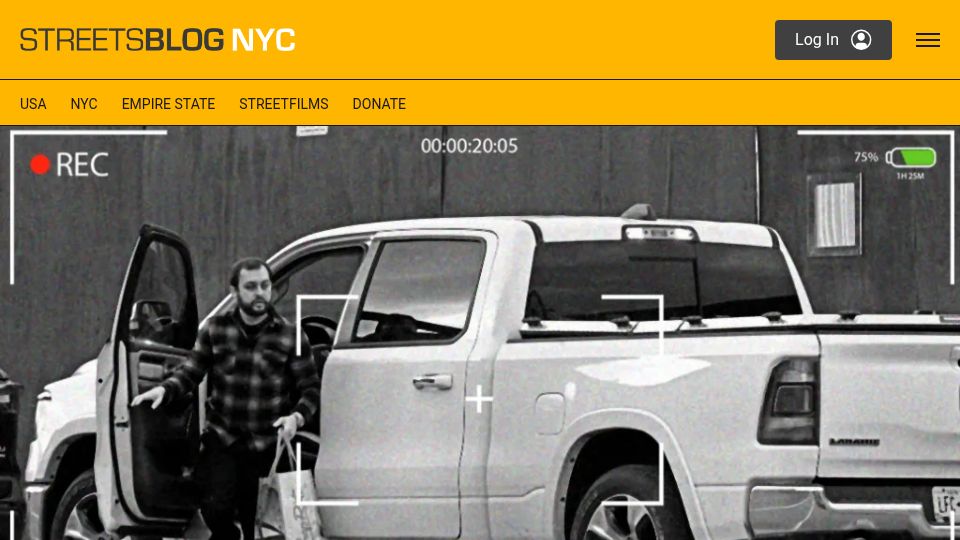 Screenshot of nyc.streetsblog.org: To Protect and Swerve: NYPD Cop Has 547 Speeding Tickets