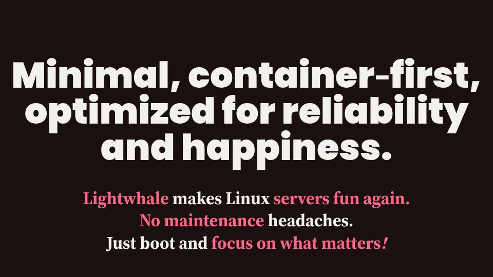 Screenshot of lightwhale.asklandd.dk: Show HN: I've built a nice home server OS