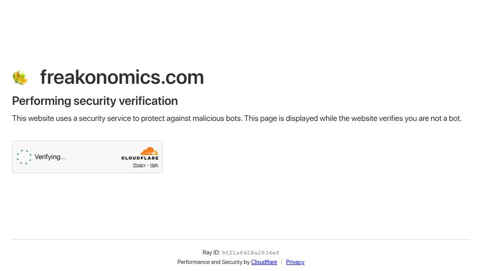 Screenshot of freakonomics.com: Why has there been so little progress on Alzheimer's disease?