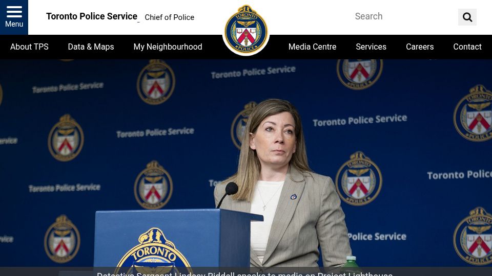 Screenshot of tps.ca: Three men are facing charges in Toronto SMS Blaster arrests