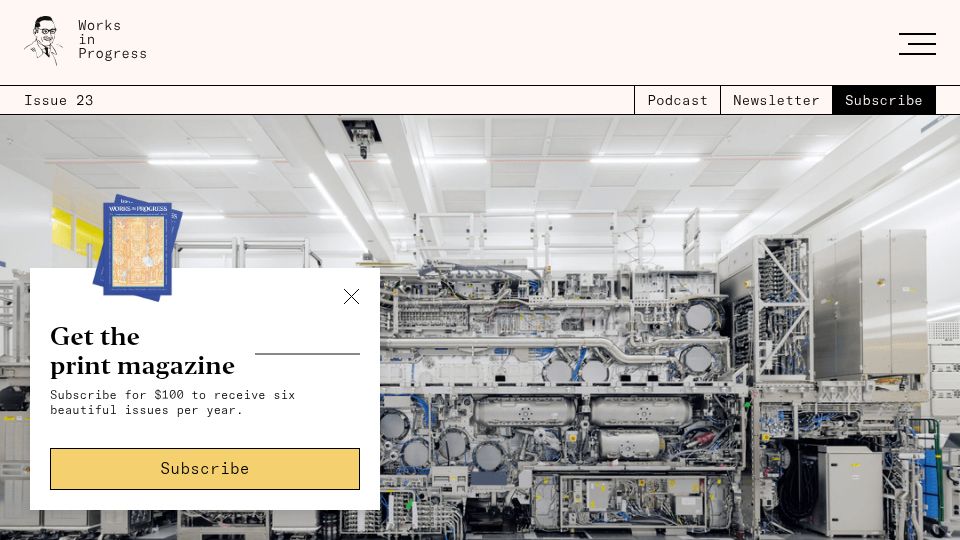 Screenshot of worksinprogress.co: ASML became the chokepoint for cutting-edge chips