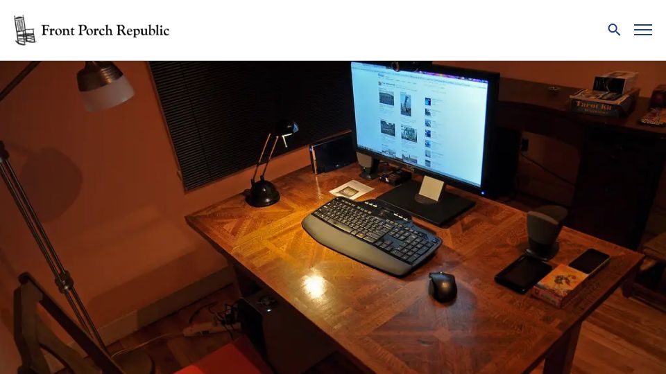 Screenshot of frontporchrepublic.com: When the Internet Was a Place