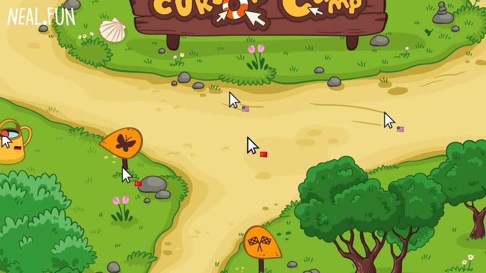 Screenshot of neal.fun: Cursor Camp
