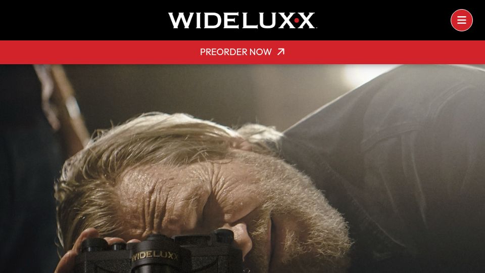 Screenshot of wideluxx.com: New mechanical panoramic film camera from Jeff Bridges