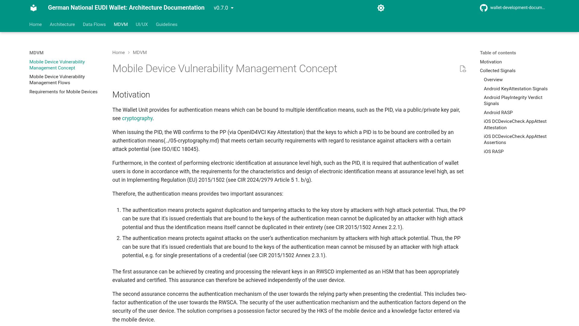 Screenshot of bmi.usercontent.opencode.de: German implementation of eIDAS will require an Apple/Google account to function