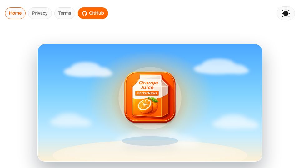 Screenshot of oj-hn.com: Show HN: Orange Juice – Small UX improvements that make HN easier to read