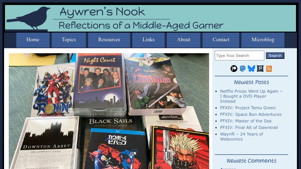 Screenshot of aywren.com: Netflix Prices Went Up Again – I Bought a DVD Player Instead