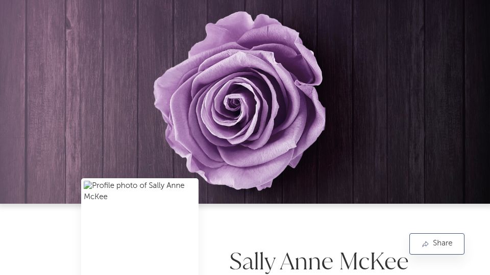 Screenshot of online-tribute.com: Sally McKee, who coined the term "the memory wall", has died