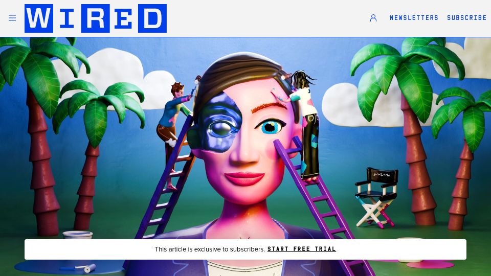 Screenshot of wired.com: I Work in Hollywood. Everyone Who Used to Make TV Is Now Training AI