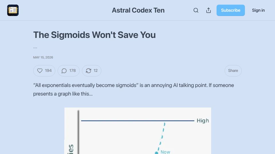 Screenshot of astralcodexten.com: The sigmoids won't save you