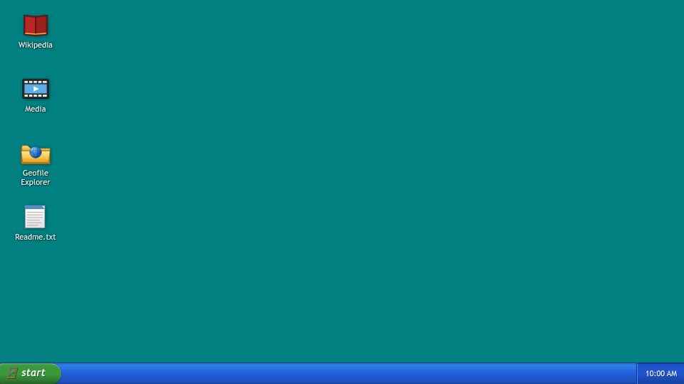 Screenshot of explorer.samismith.com: Explore Wikipedia Like a Windows XP Desktop
