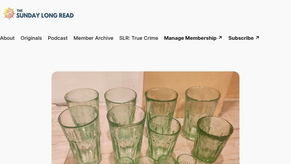 Screenshot of sundaylongread.com: Hanoi’s humble beer glass and the memory of a nation