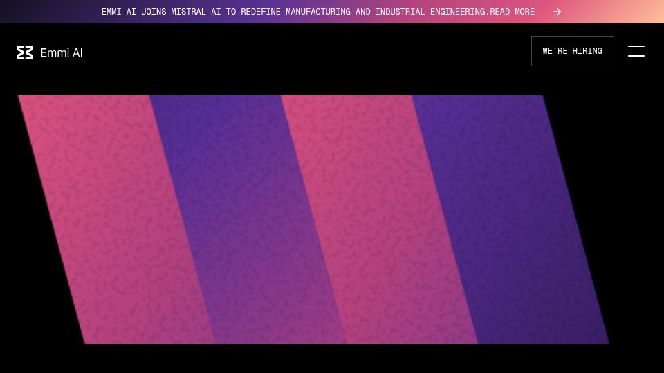 Screenshot of emmi.ai: Mistral AI acquires Emmi AI