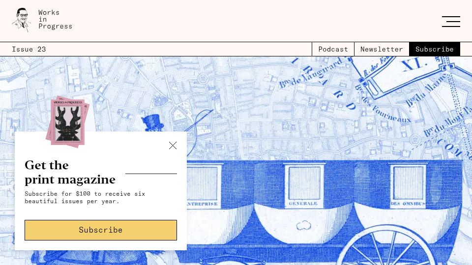 Screenshot of worksinprogress.co: The Invention of Buses