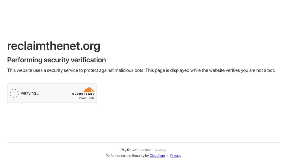 Screenshot of reclaimthenet.org: Texas woman arrested for Facebook post about town water quality