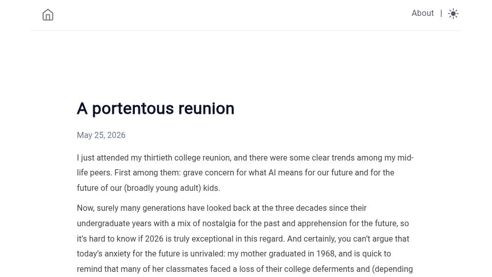 Screenshot of bcantrill.dtrace.org: A portentous reunion